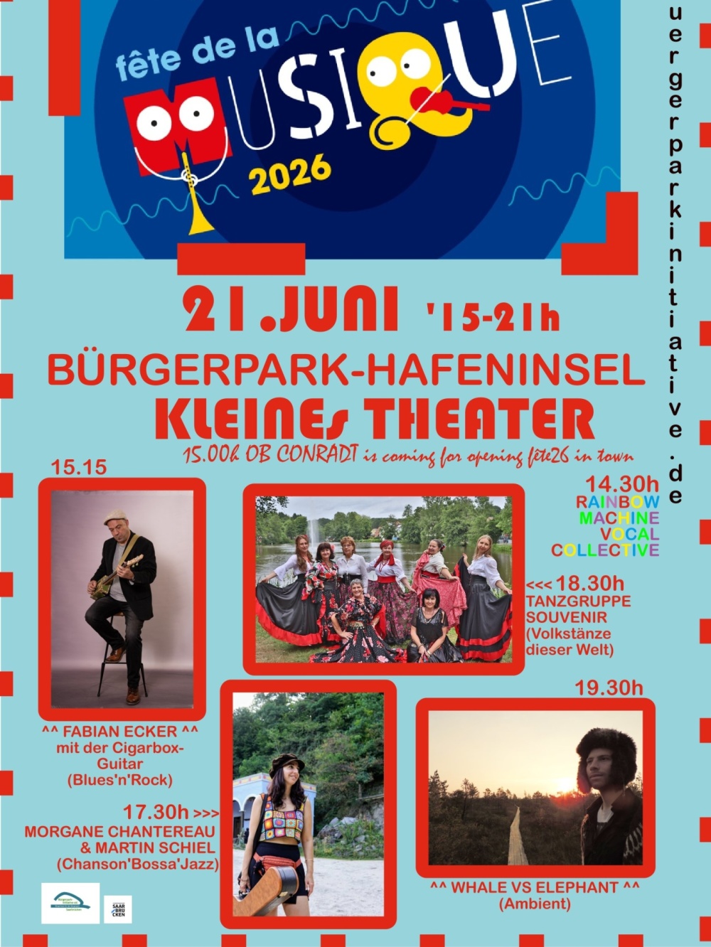Plakat Hafeninsel Bürgerpark zur Fête Plakat Hafeninsel Bürgerpark zur Fête